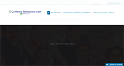 Desktop Screenshot of contrato-formacion.com